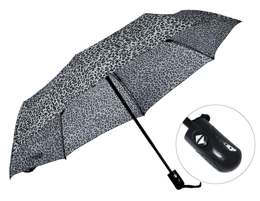 Зонтик складной автомат Jaguar 8 спиц купол 110 см Black (30252) - фото 4 Зонтик складной автомат Jaguar 8 спиц купол 110 см Black (30252) - фото 4