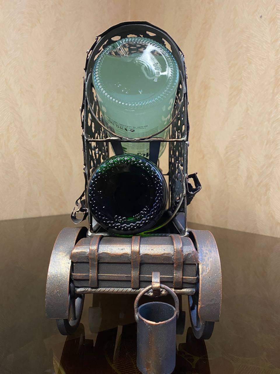 Підставка для пляшок Олень на 2 шт. металева 31х15х70 см - фото 4 Підставка для пляшок Олень на 2 шт. металева 31х15х70 см - фото 4