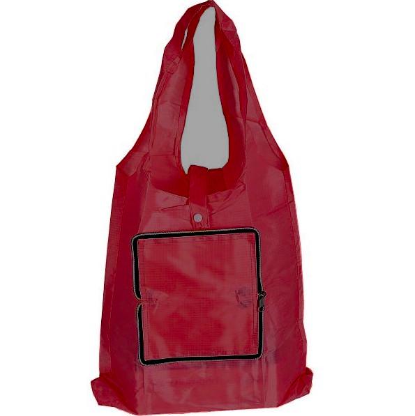 Сумка-кошелек складная непромокаема со змейкой 40х60 см Темно-красный