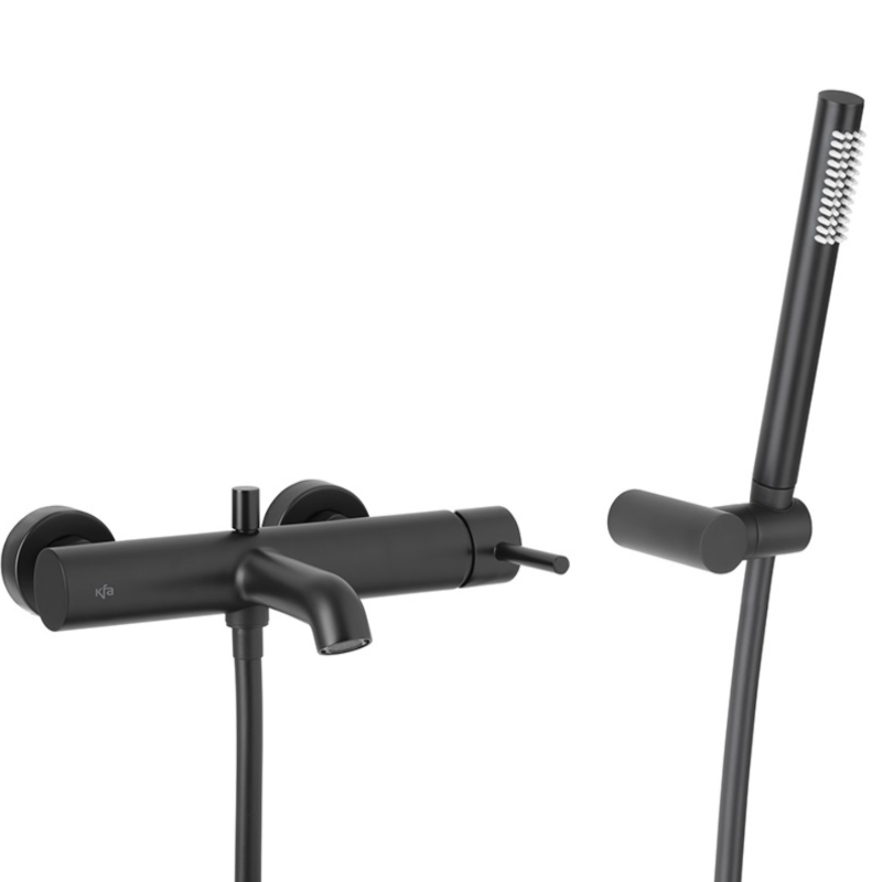 Смеситель для ванны KFA Armatura Moza с душевой лейкой Черный (5034-520-81)