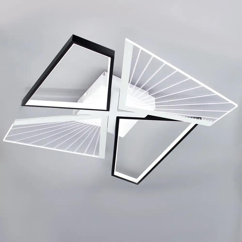 Люстра светодиодная ESLLSE GALAXY 80W 4Q SMART 550x550x108/220V/IP20 Black/White (27712924)