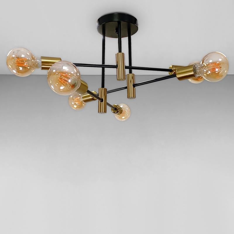 Люстра потолочная Light House LS-18052-6 Z Черный/Бронзовый