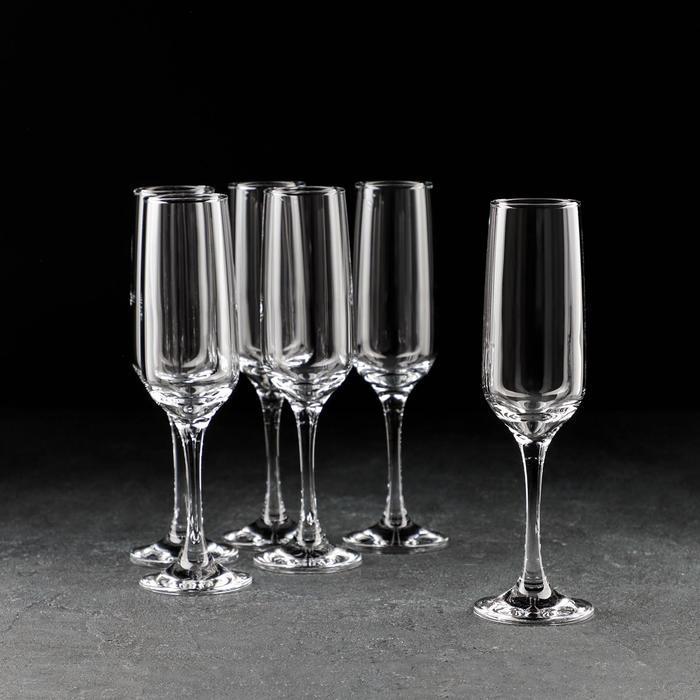 Набор бокалов для шампанского Pasabahce Isabella стеклянних 200 мл 6 шт. (440270) - фото 4 Набор бокалов для шампанского Pasabahce Isabella стеклянних 200 мл 6 шт. (440270) - фото 4