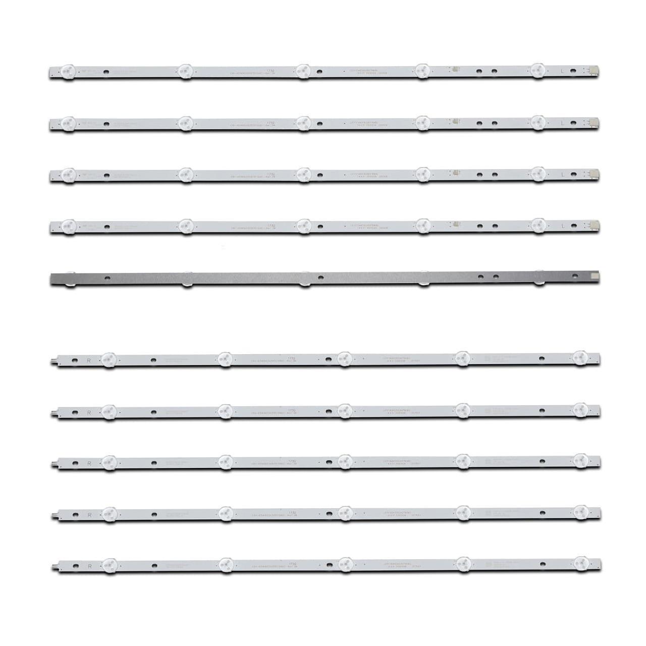 Комплект LED подсветки для CRH-K55K6003030T510R6C1-Rev1.3W JL.D550A1330-114ES-M CX55D10-ZC52AG-02 MS-L3184 V2 55" 10 шт. (ART-15640)