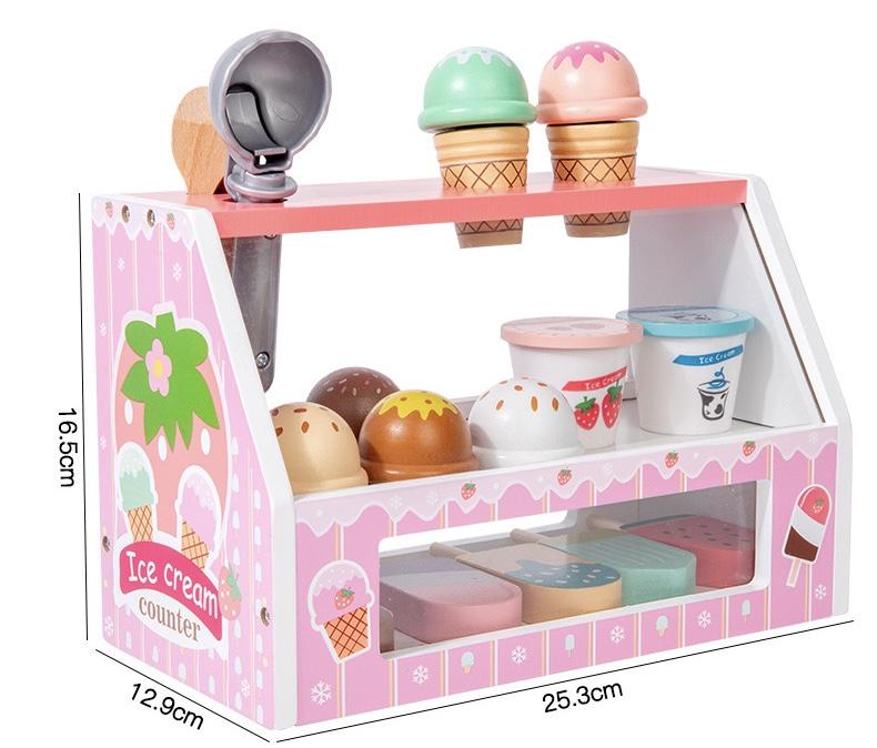 Дитячий ігровий набір Cream Counter Морозиво дерев'яний Ice (133) - фото 2 Дитячий ігровий набір Cream Counter Морозиво дерев'яний Ice (133) - фото 2