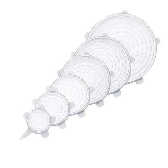 Набор крышек из силикона A-PLUS 6 шт. Белый (1840644268)