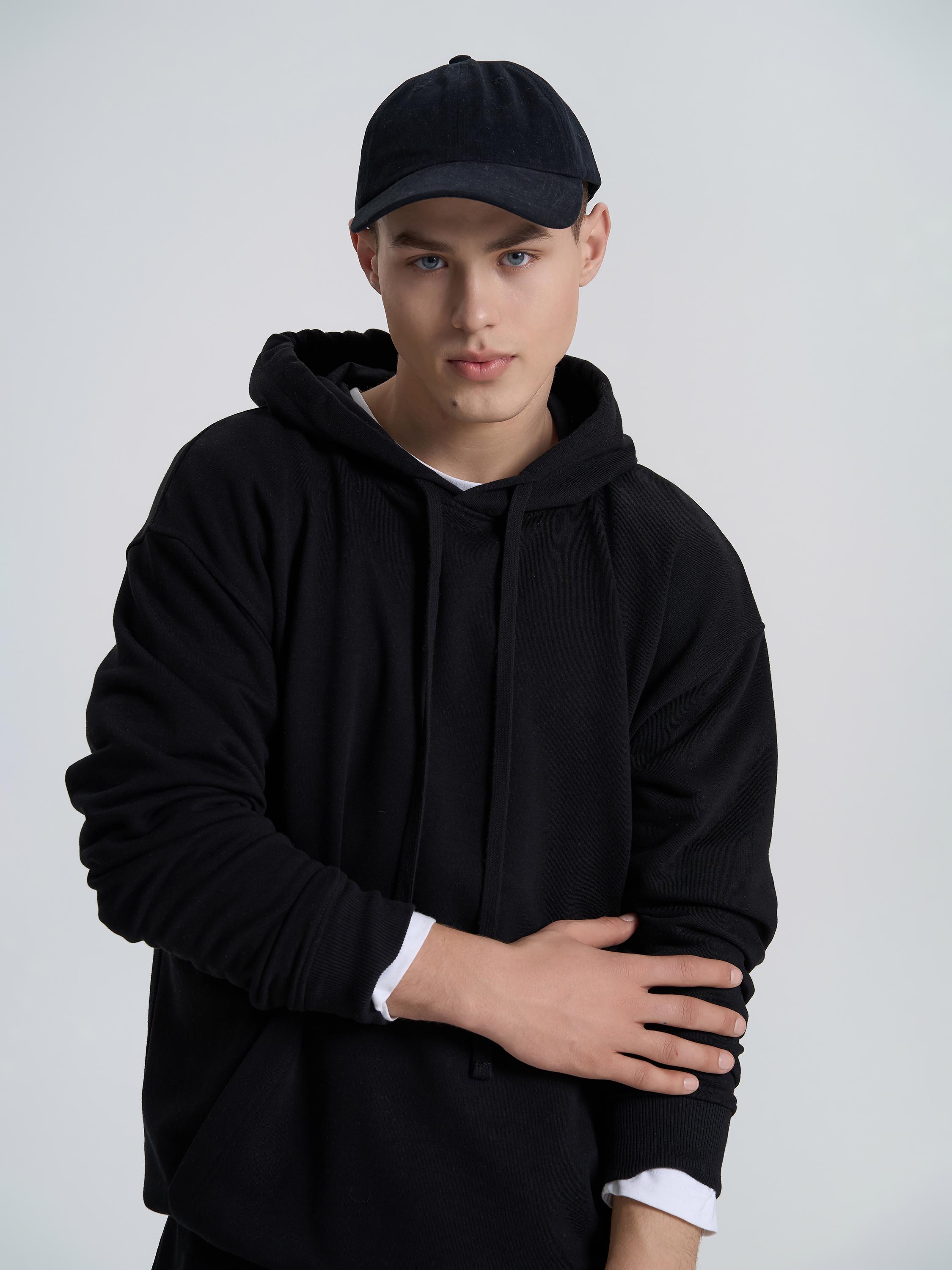 Худи мужской ROZA 231118 XS Черный (4824005723438) - фото 6 Худи мужской ROZA 231118 XS Черный (4824005723438) - фото 6