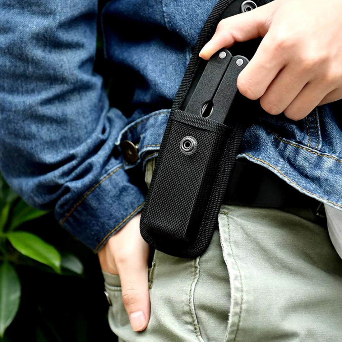 Чехол нейлоновый для мультитула с креплением на ремень 130х65х35 мм (001071) - фото 6 Чехол нейлоновый для мультитула с креплением на ремень 130х65х35 мм (001071) - фото 6