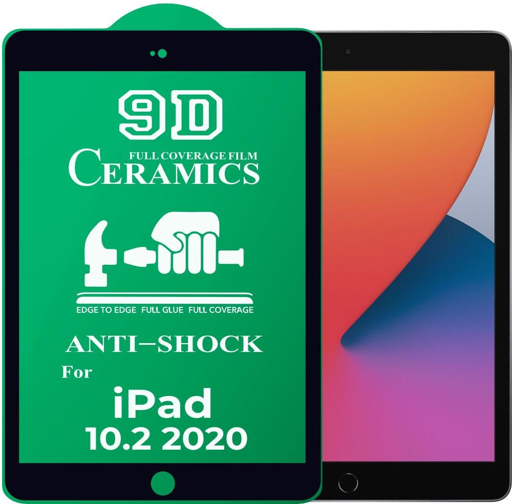 Защитная пленка Ceramics iPad 10.2 2020 керамическая 9D (22452)