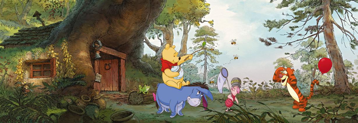 Обои Панно Komar Disney Pooh's House бумажные моющие 368х127 см (4-413) Обои Панно Komar Disney Pooh's House бумажные моющие 368х127 см (4-413)