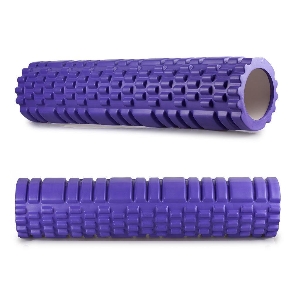 Массажный роллер EasyFit Grid Roller 60 см v.3.1 Фиолетовый (EF-2037-V) - фото 2