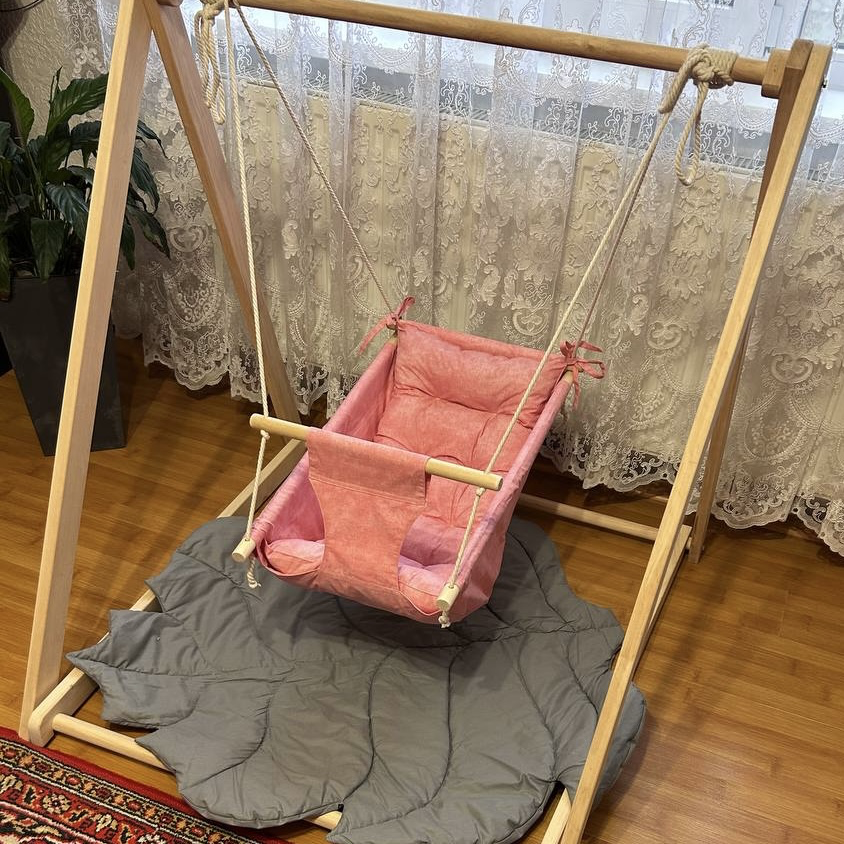 Комплект Деревянная опора/Колыбелька из хлопка (gs-8777)