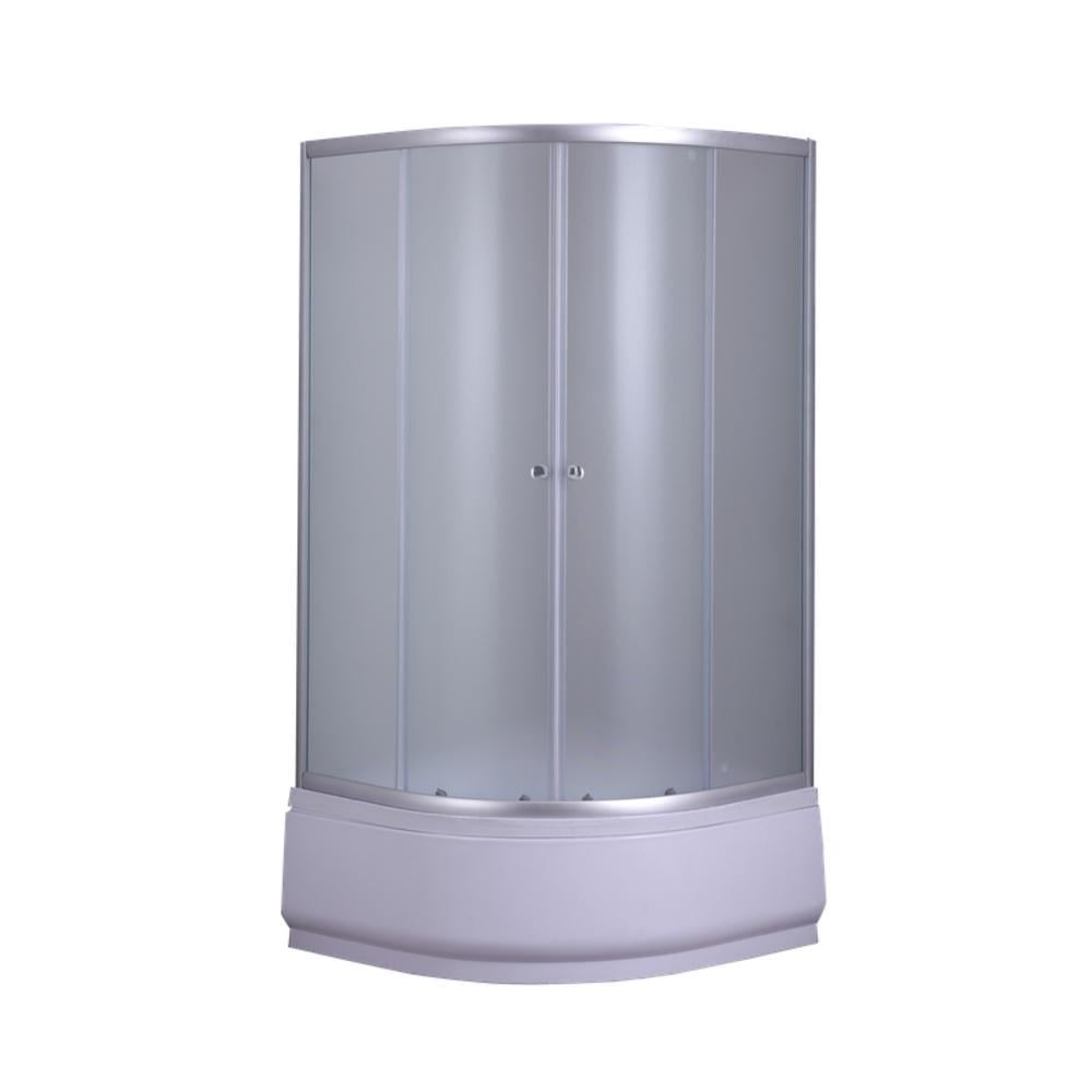 Душова кабіна MIXXUS PLAIN SCT01-90x90x195-FB напівкругла скло з підонном 90x90х4 мм Сатин (OL-MI6894) - фото 2 Душова кабіна MIXXUS PLAIN SCT01-90x90x195-FB напівкругла скло з підонном 90x90х4 мм Сатин (OL-MI6894) - фото 2