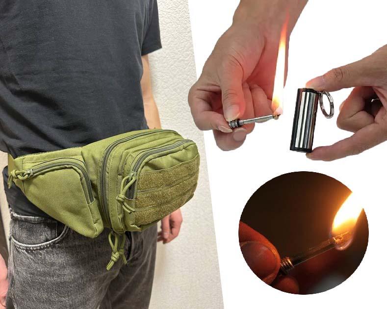 Сумка-кобура 43х16х8 см та вічний сірник Green - фото 2 Сумка-кобура 43х16х8 см та вічний сірник Green - фото 2