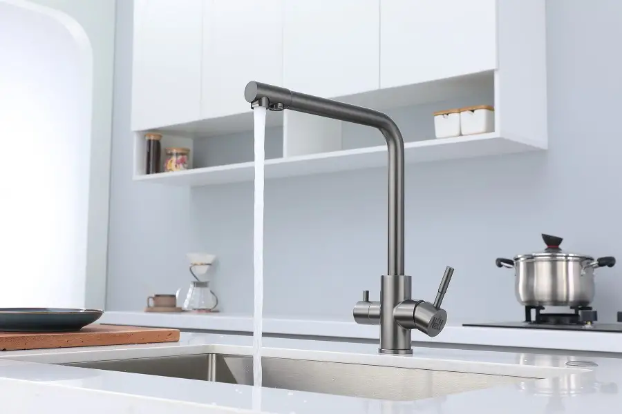 Смеситель для кухни Nett FGr-33 Frosh с подключением к фильтру Графитовый (NET-034020) - фото 5 Смеситель для кухни Nett FGr-33 Frosh с подключением к фильтру Графитовый (NET-034020) - фото 5