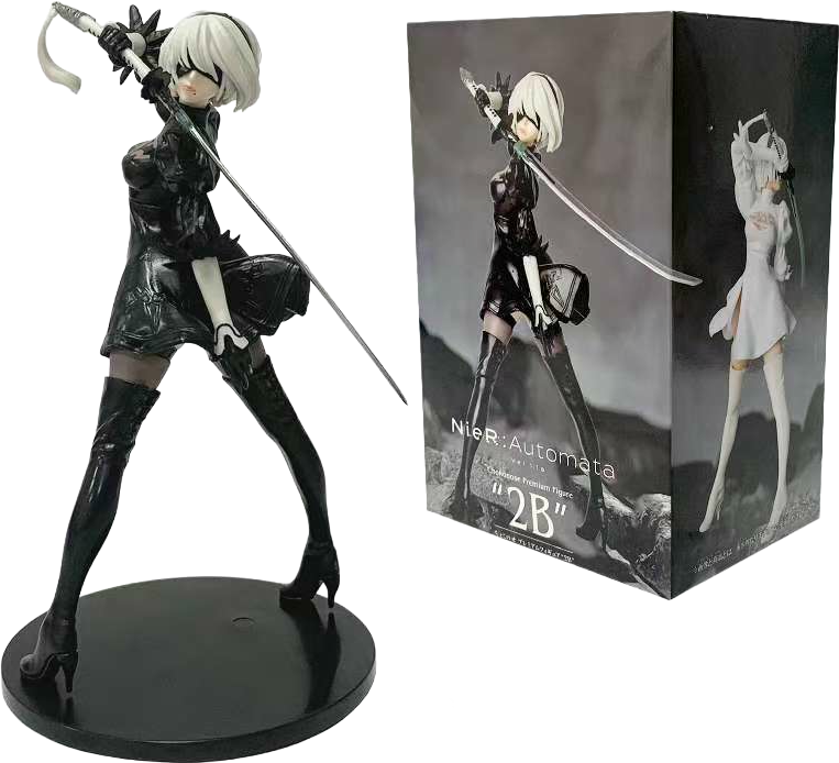 Фігурка колекційна аніме NieR Automata YoRHa 2B з мечем 18 см PVC 1:12 (1484)