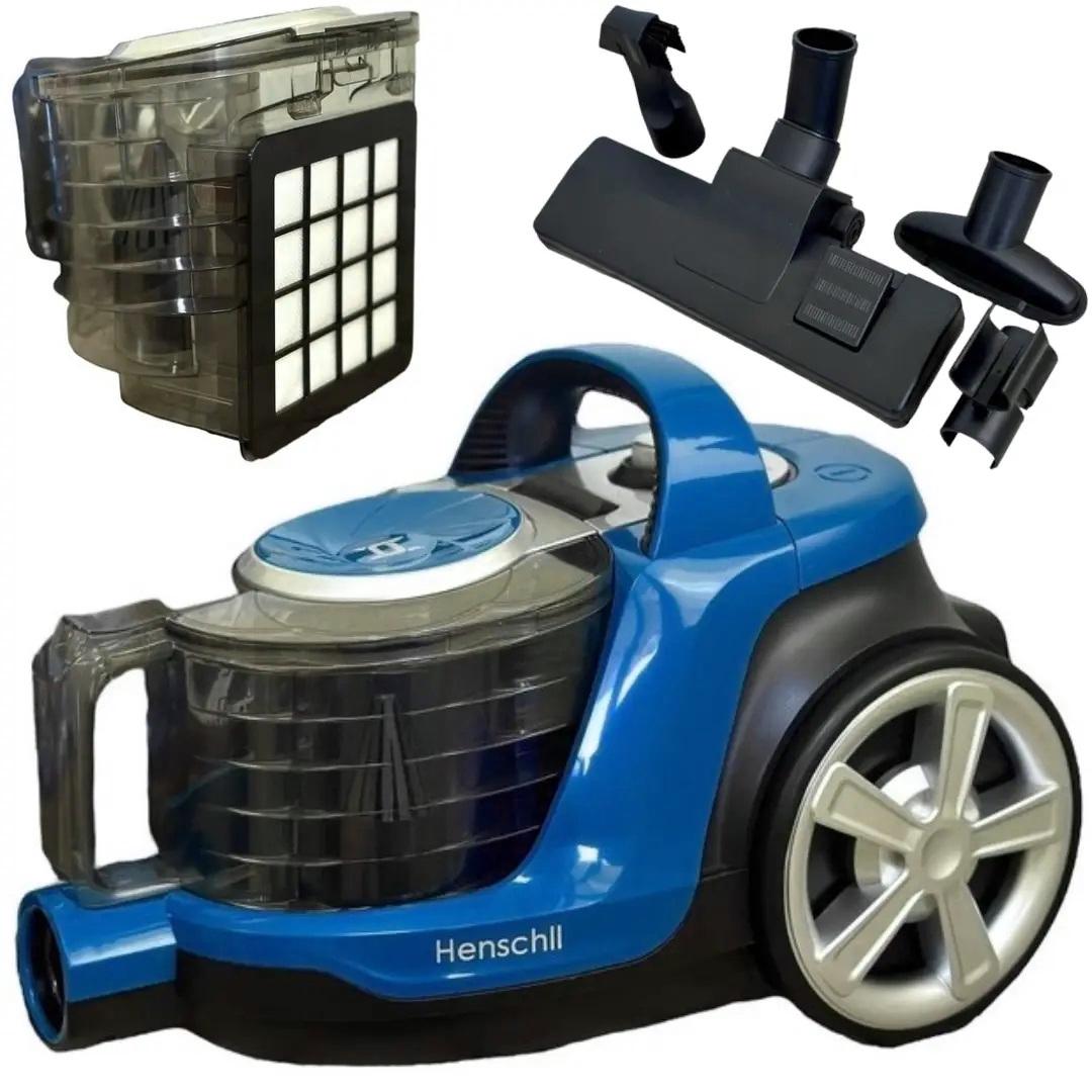 Пилосос циклонного типу Henschll XN-1989 з контейнером 3000 Вт Синій (XN-1989.4) - фото 6