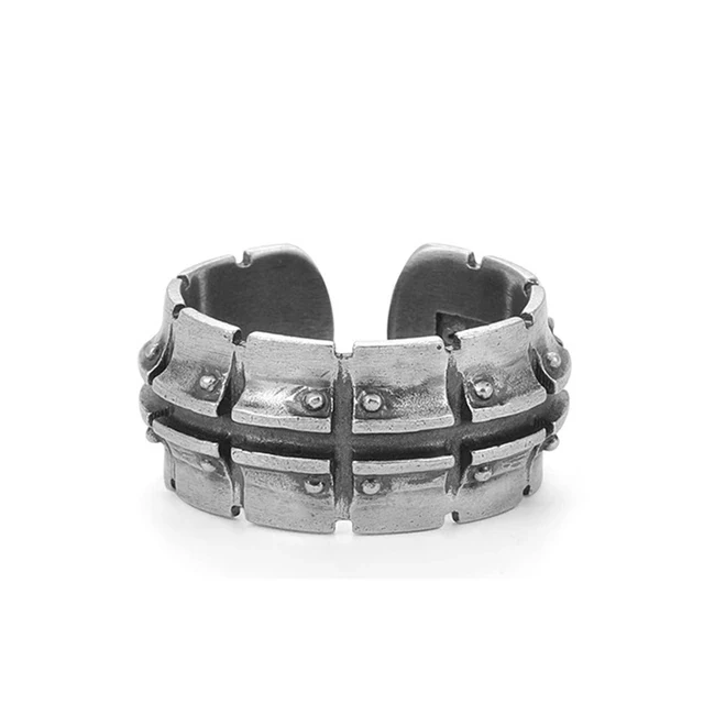 Кольцо мужское медицинский сплав регулируемый