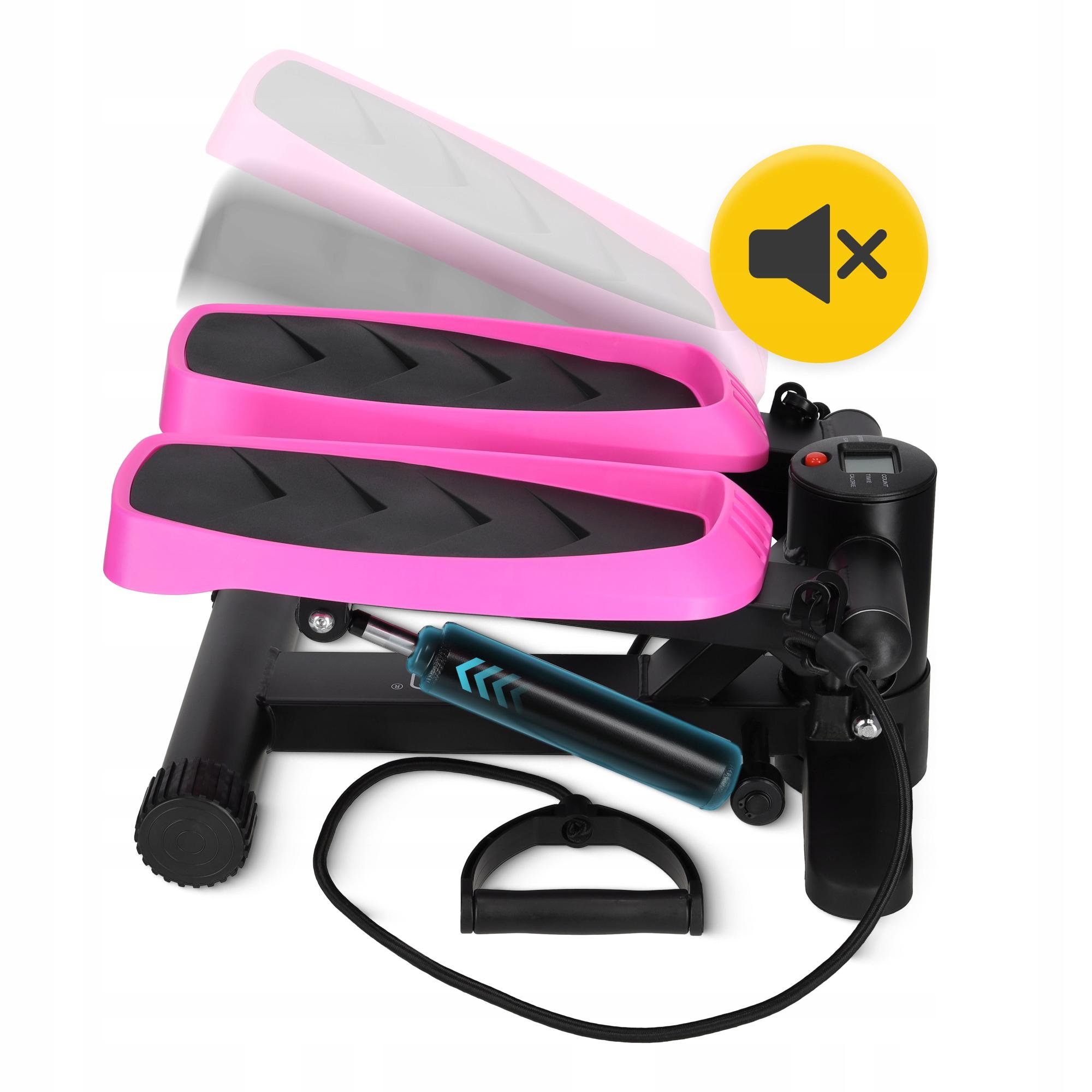 Степпер 4fizjo Evo с эспандерами Black/Pink (P-5905973403870) - фото 3 Степпер 4fizjo Evo с эспандерами Black/Pink (P-5905973403870) - фото 3