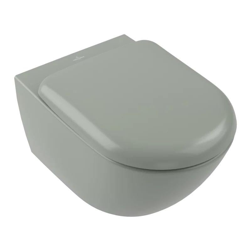 Унітаз підвісний з кришкою Villeroy&Boch Antao Ceramic Plus Morning Green (LM-4674T0R8)