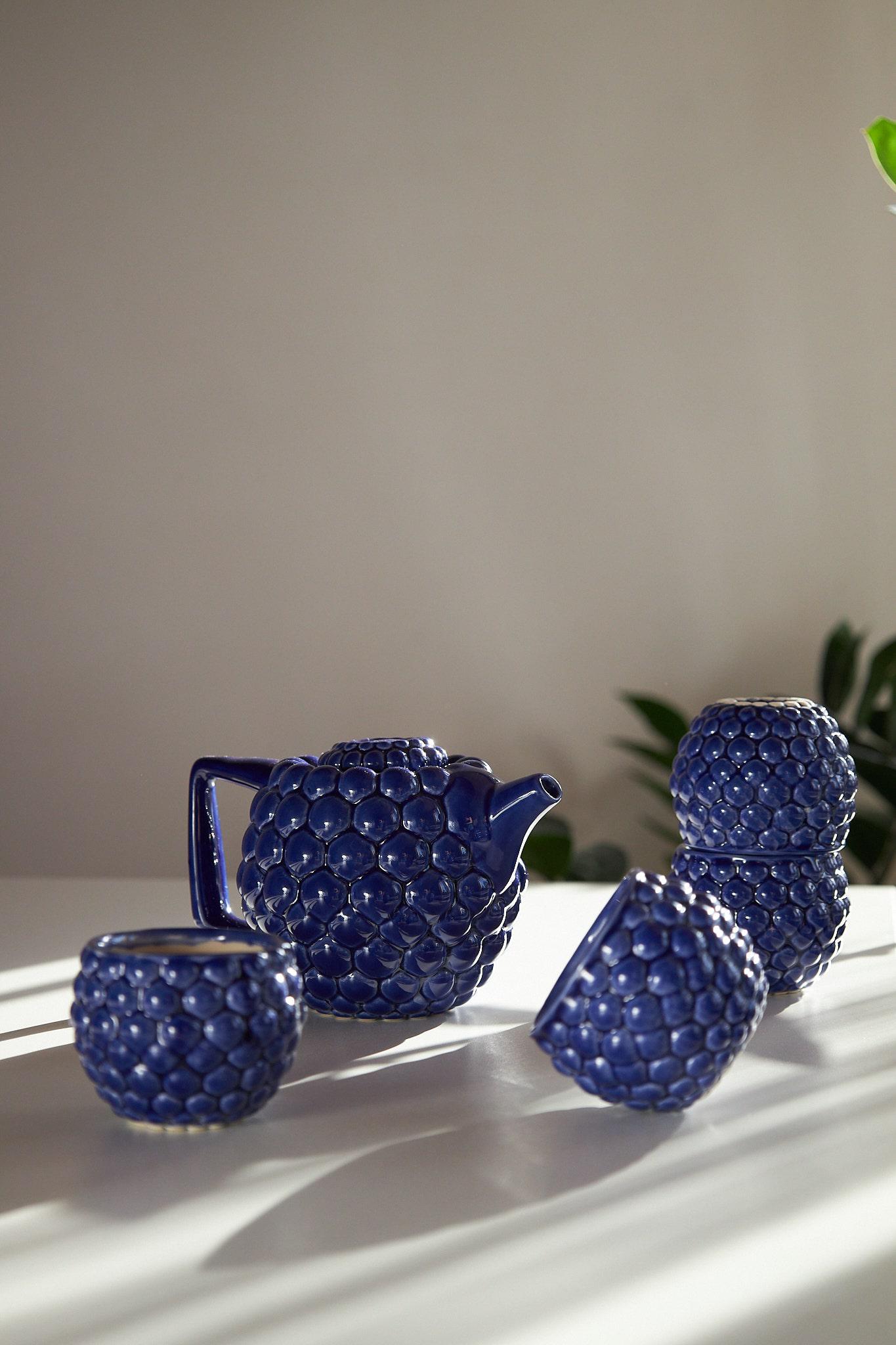 Набор для чайной церемонии Синяя ягода ручной работы (TS-20) - фото 3 Набор для чайной церемонии Синяя ягода ручной работы (TS-20) - фото 3