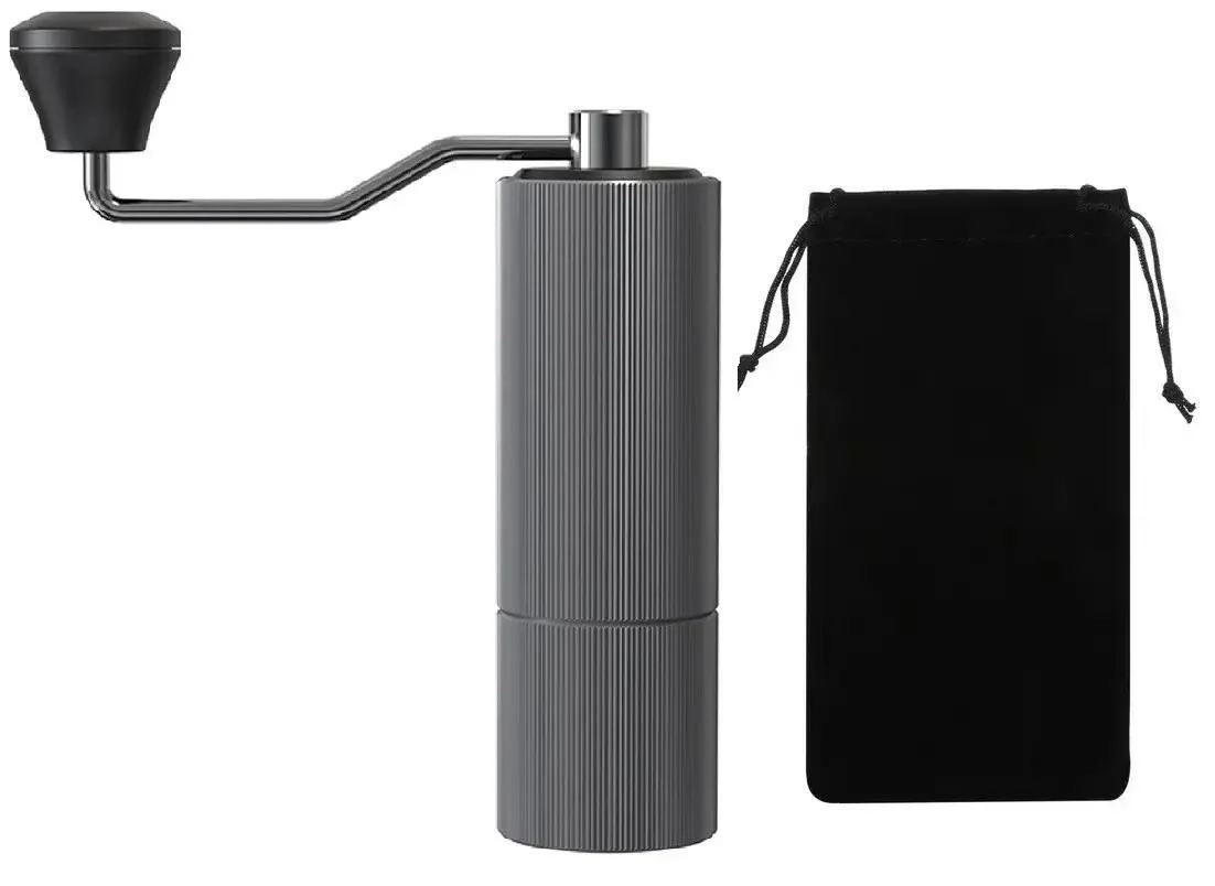 Кофемолка ручная Joqineer с регулировкой степени помола стальные жернова Серый (KMDJ-A4G)