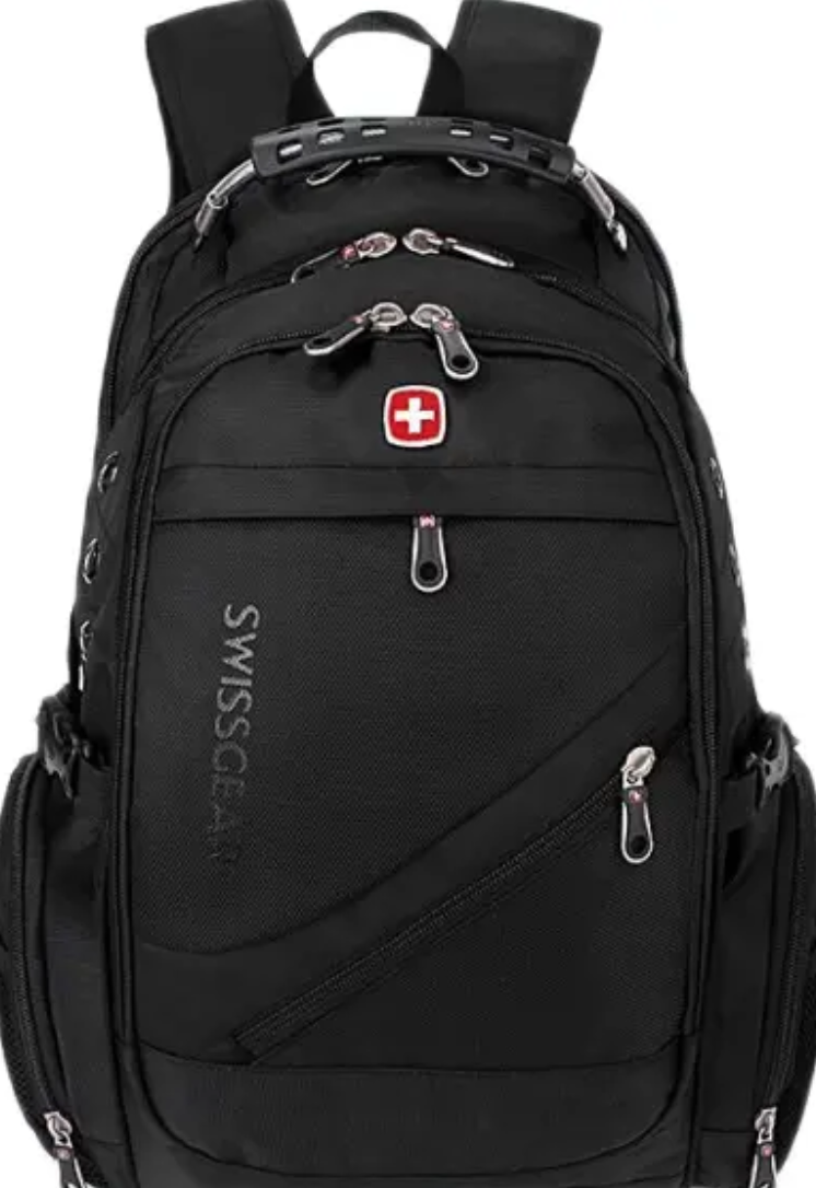Рюкзак туристичний для ноутбука SwissGear 8810 міський швейцарський місткий Чорний