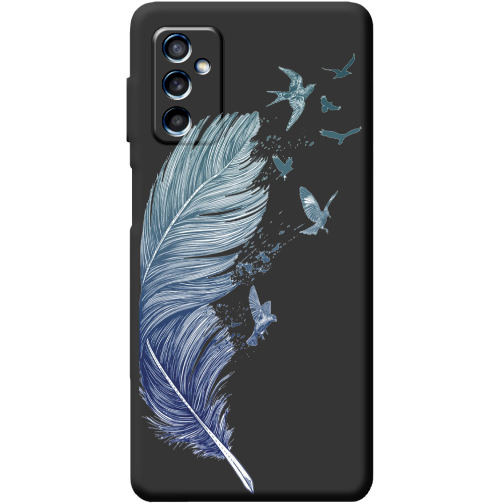 Чехол BoxFace Samsung Galaxy M52 (M526) Feather Черный силикон (43657-cc38-43763)