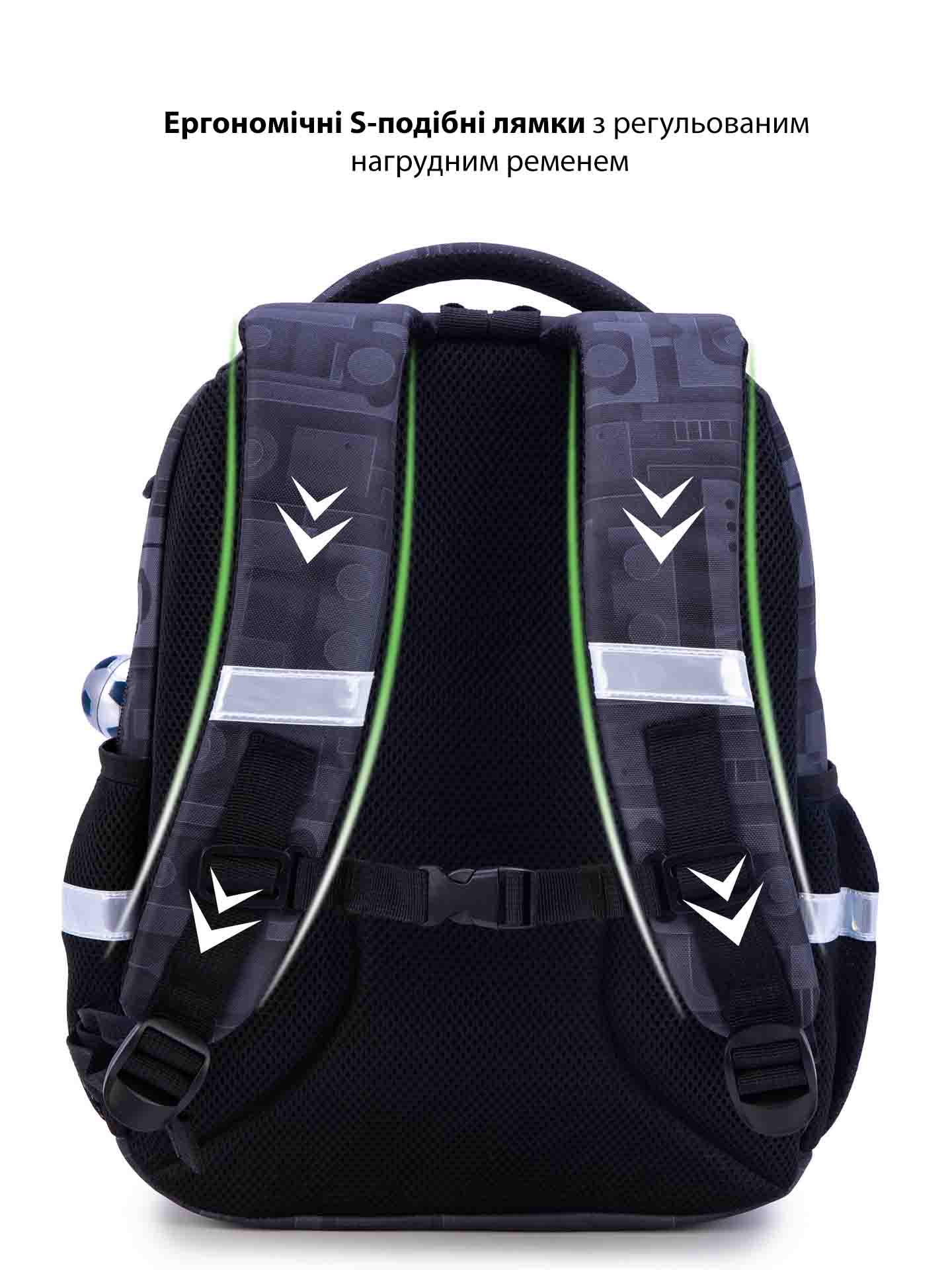 Рюкзак в 1 клас для хлопчика School Standard Джостик з ортопедичною спинкою 38х30х18 см (150-10) - фото 5