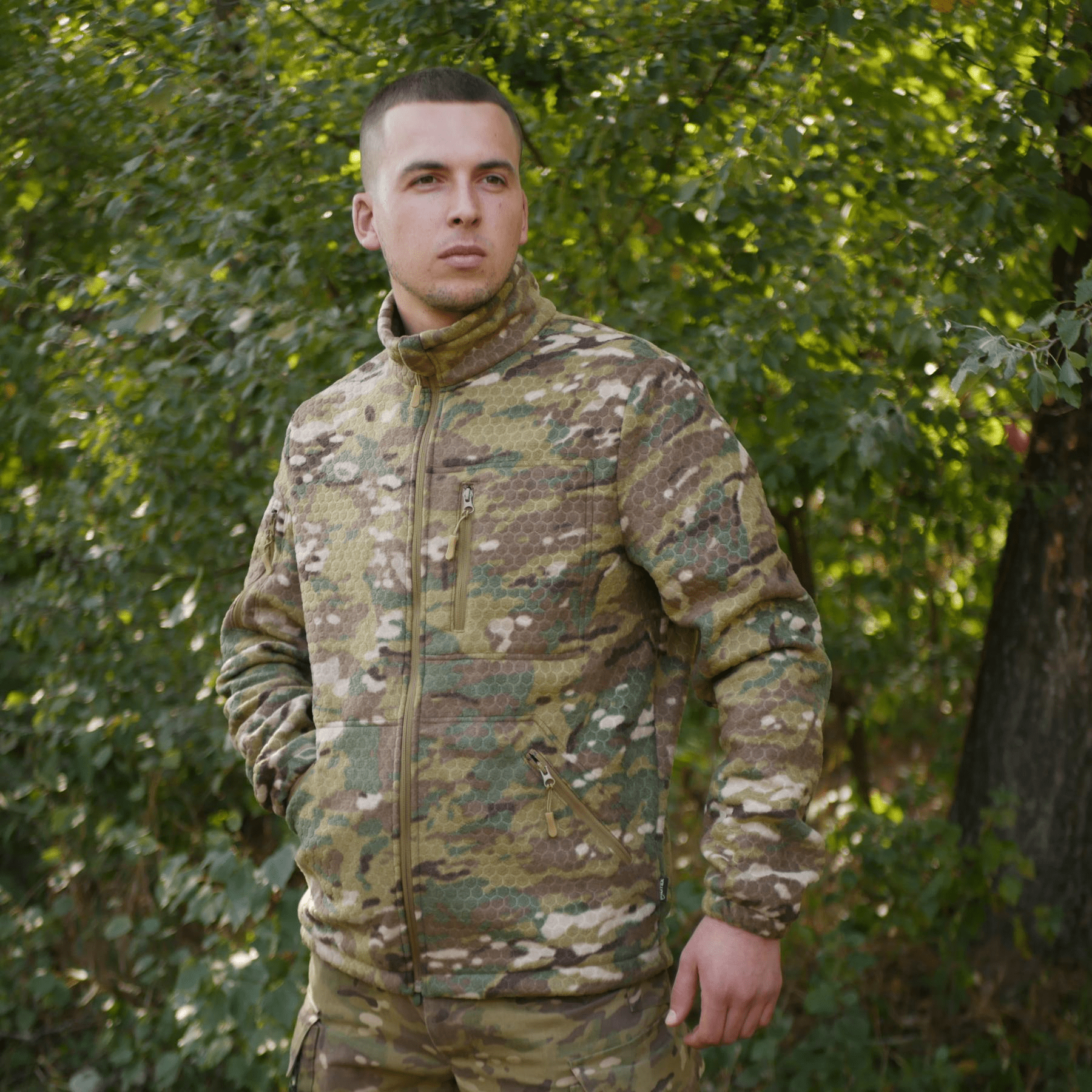 Флісова кофта Militex Windblock Tactical S р. 48 Multicam - фото 7