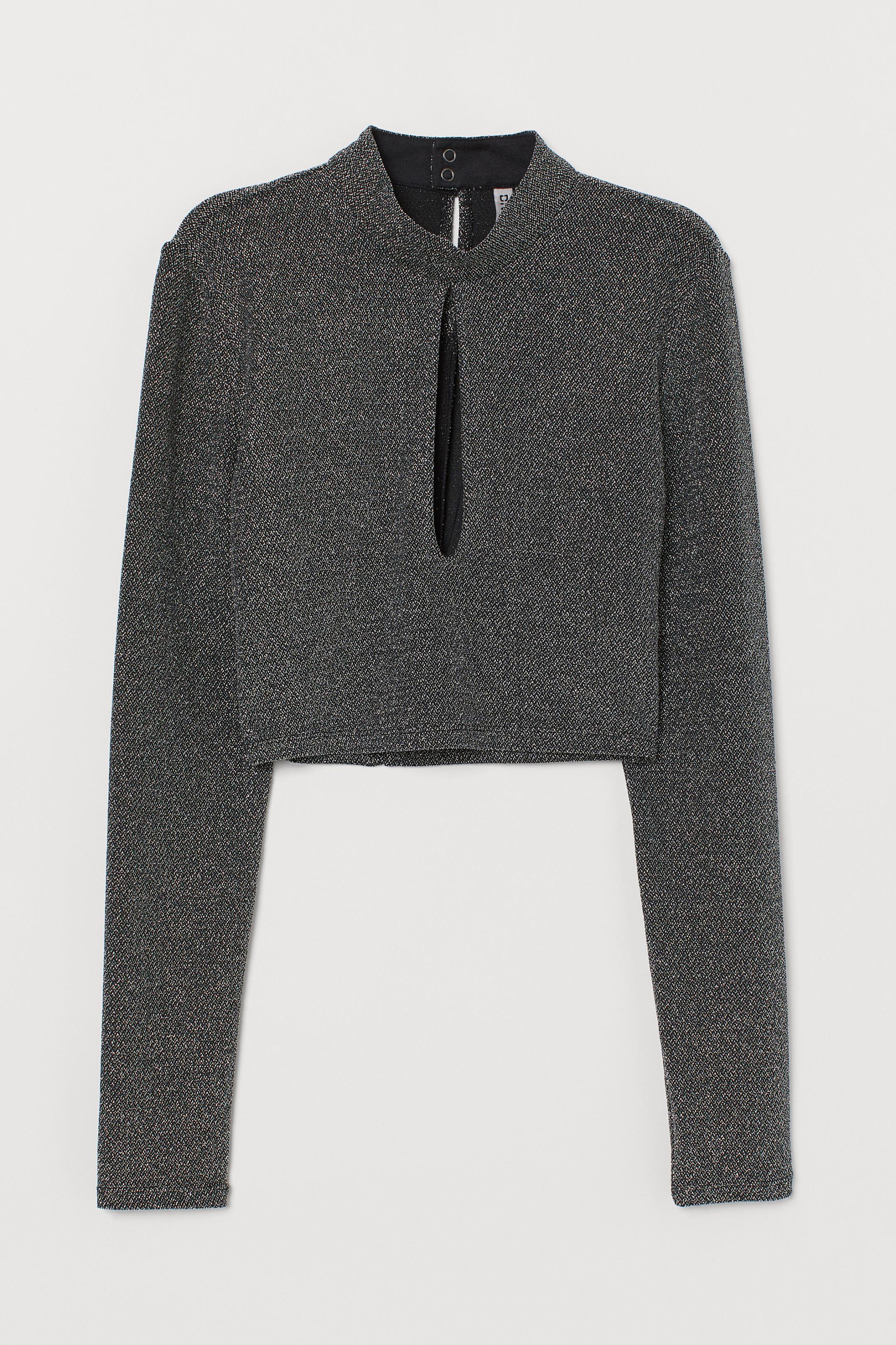 Блуза H&M M Серебристый (7988270)