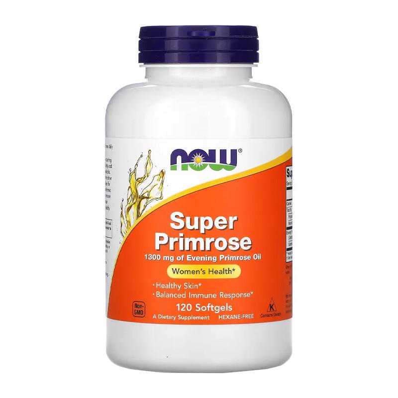 Масло примулы вечерней NOW Super Primrose 1300 мг of 120 капс. (19045-01)