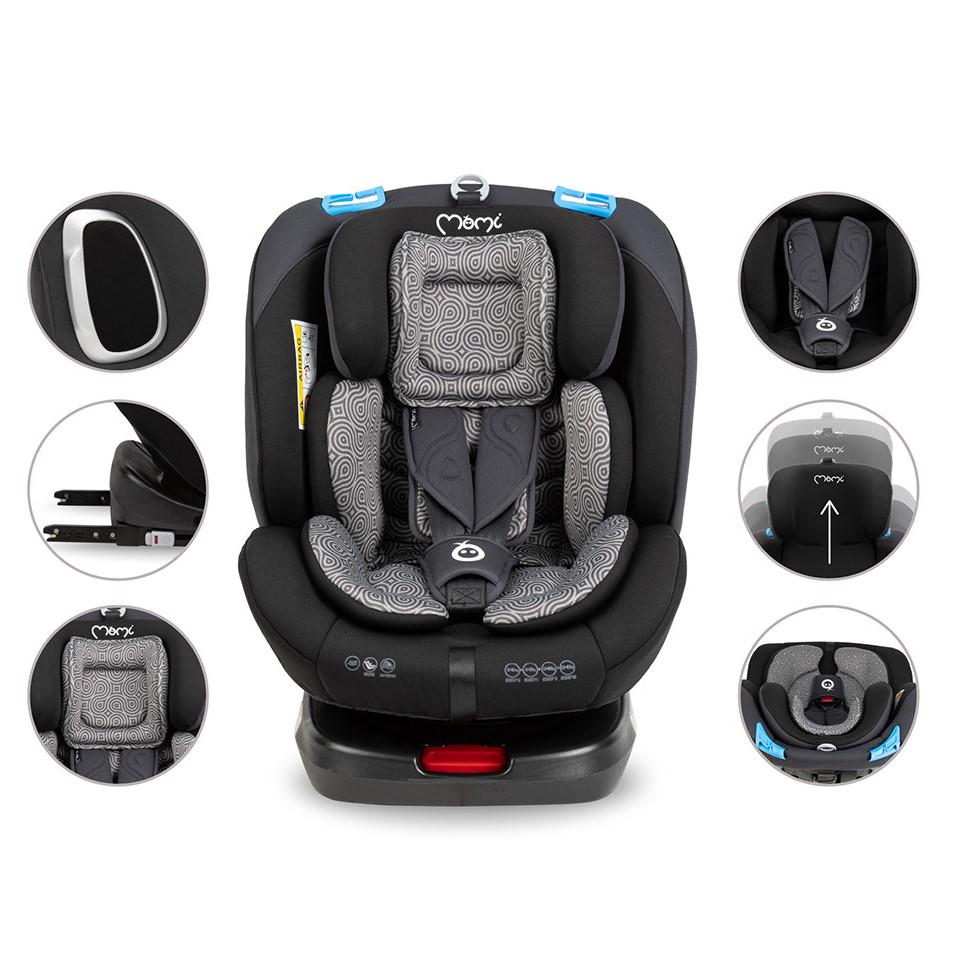 Автокресло MoMi Tordi IsoFix 0-36 кг Black (35276) - фото 14