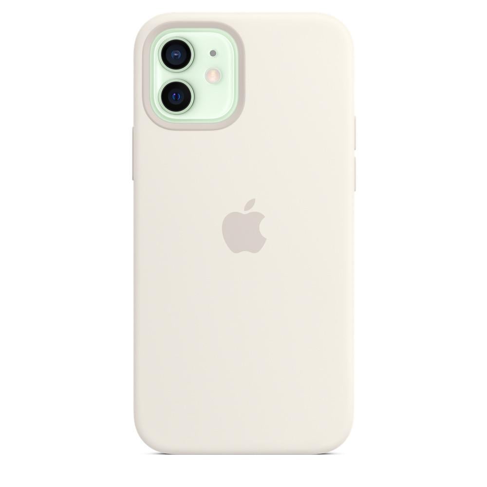 Силиконовый чехол-накладка Apple Silicone Case for iPhone 12 Mini, White (HC)(A) - фото 3