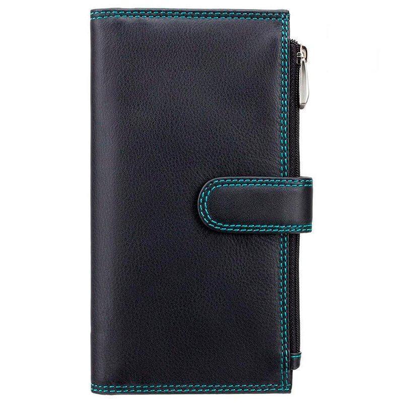 Кошелек женский Visconti Jade Black/Aqua (CD23 BLK/AQUA)