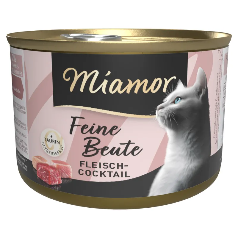 Корм влажный для кошек Miamor Feine Beute Fleischcocktail с мясом 185 г (30329230)