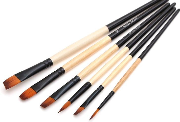 Пензлі для малювання нейлонові Worison 6 шт. (WN-PB6) - фото 3 Пензлі для малювання нейлонові Worison 6 шт. (WN-PB6) - фото 3