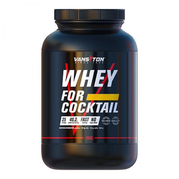 Протеин Vansiton Whey For Cocktail 1,5 кг Ваниль (10395V15621) - фото 1