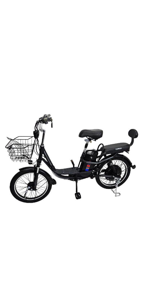 Електровелосипед двомісний CORSO 600W/60V/18Ah Чорний (18219433)