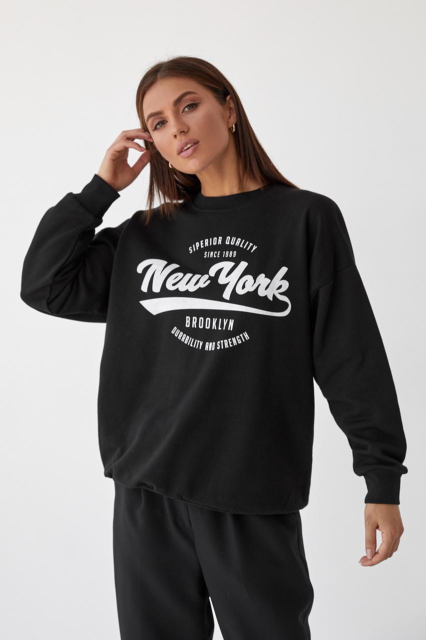 Свитшот женский "New York" L Черный (9441942)