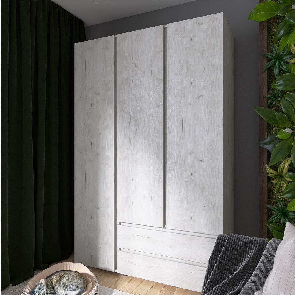 Шкаф трехдверный Эверест ШЛ-3 Лайт Дуб Крафт Белый (EVR-071085) - фото 2 Шкаф трехдверный Эверест ШЛ-3 Лайт Дуб Крафт Белый (EVR-071085) - фото 2