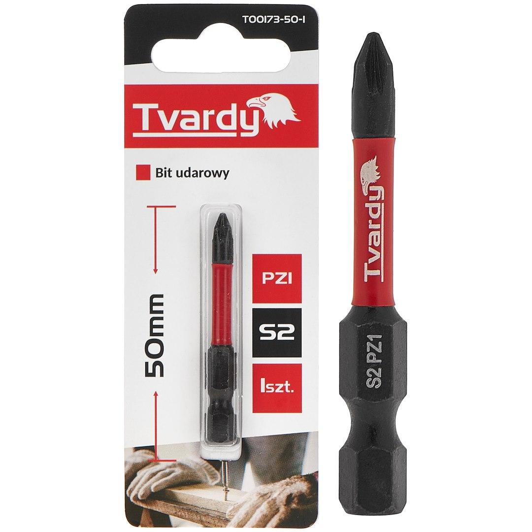 Біта ударна Tvardy Pozidriv Pz1 x 50 мм (T00173-50-1) - фото 3