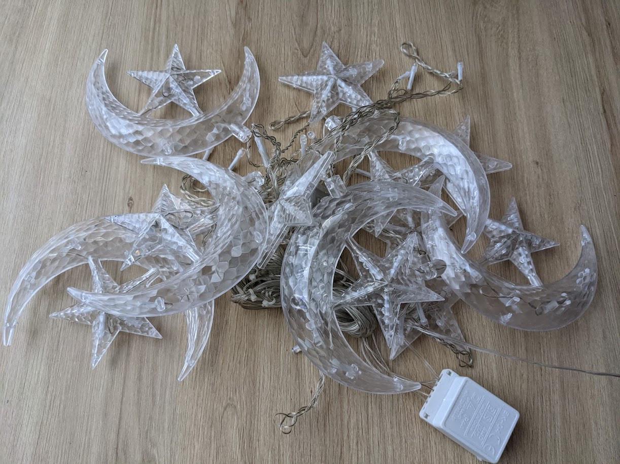 Гирлянда светодиодная Штора Звезды 3х1,5 м Разноцветный (RV-311)