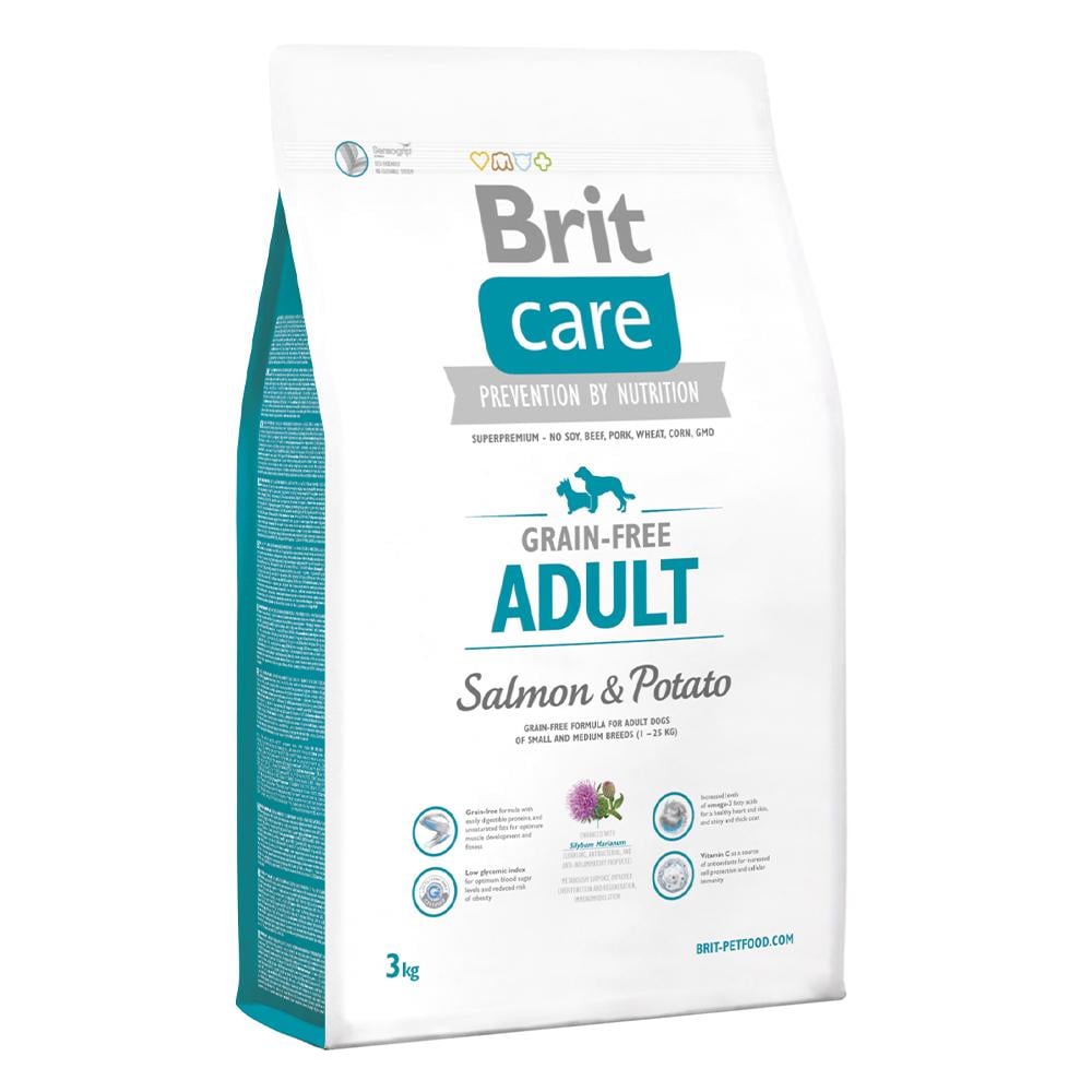 Сухой корм для собак Brit Care GF Salmon & Potato 3 кг