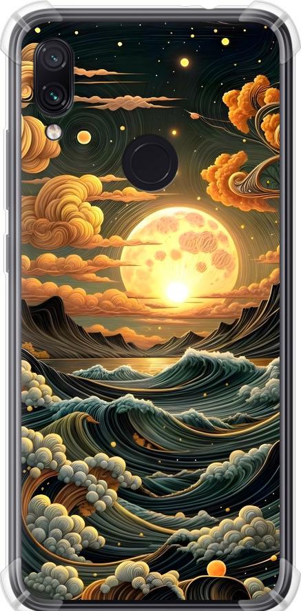 Чехол на Xiaomi Redmi Note 7 Арт волны (6332sp-1639-42517)