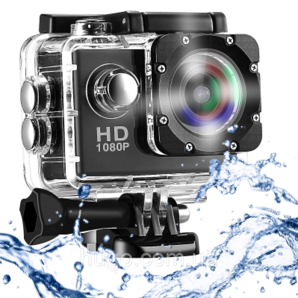 Экшн-камера Full HD Waterproof 30M Black - фото 2