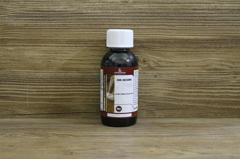 Шеллак очищений для дерева прозорий Shellac French Polish 150 мл Чорний