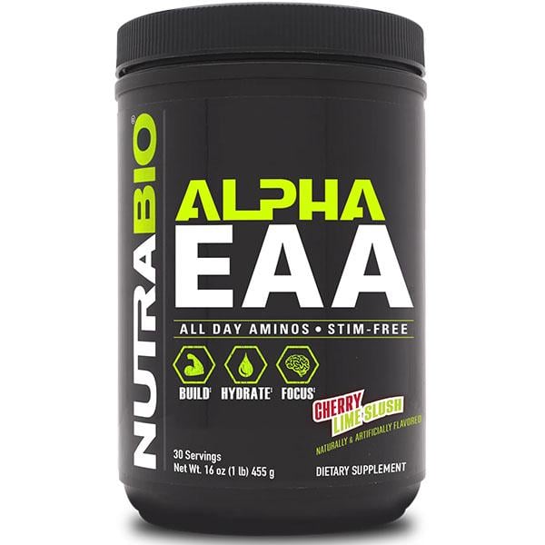 Аминокомплекс для спорта NutraBio Alpha EAA 455 г 30 порций Cherry Lime (000027138)