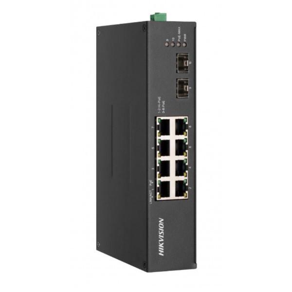 8-портовий некерований POE комутатор Hikvision DS-3T0310HP-E/HS - фото 2