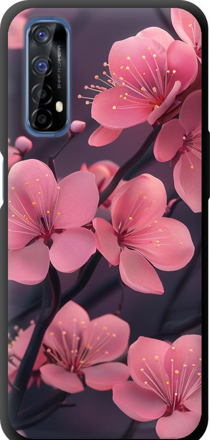 Чехол на Realme 7 Пурпурная сакура (6075b-2081-42517)
